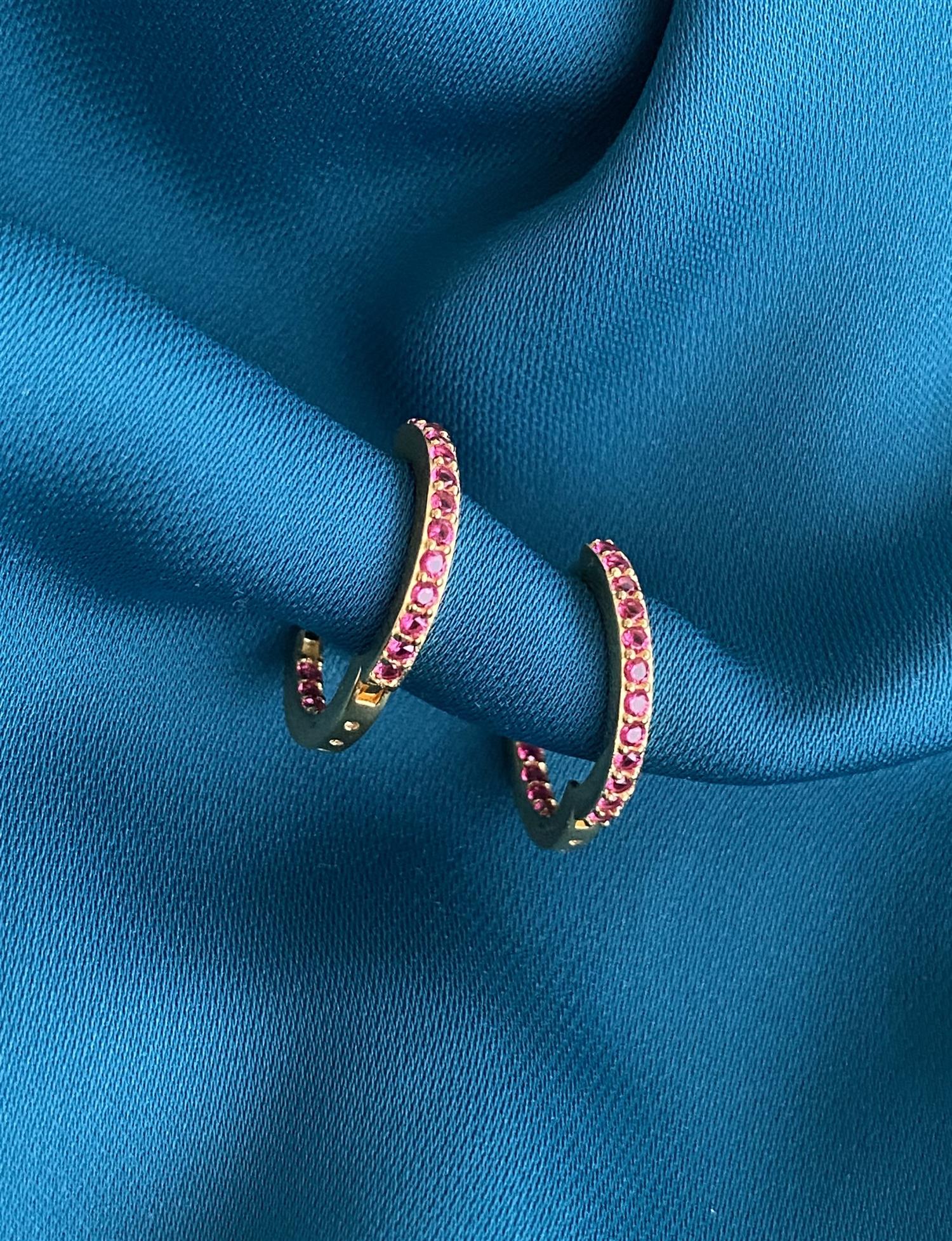 PICO Rainy Medium Hoop Pink
