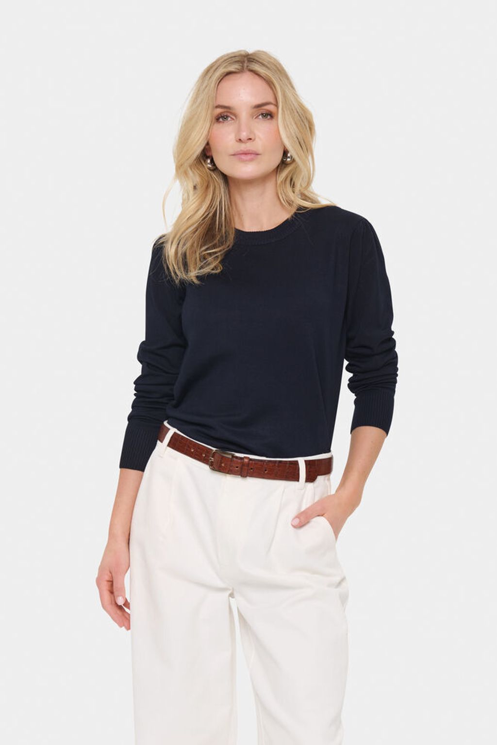 SAINT TROPEZ Mila Pullover Navy