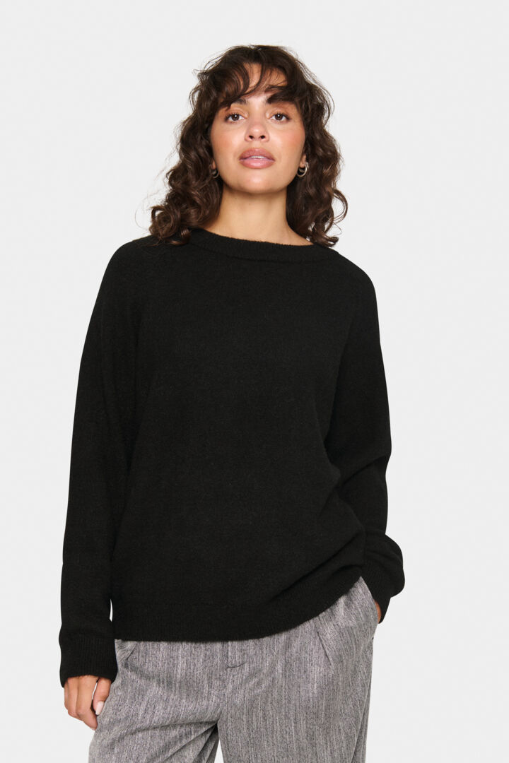 SAINT TROPEZ Garbie Pullover Sort