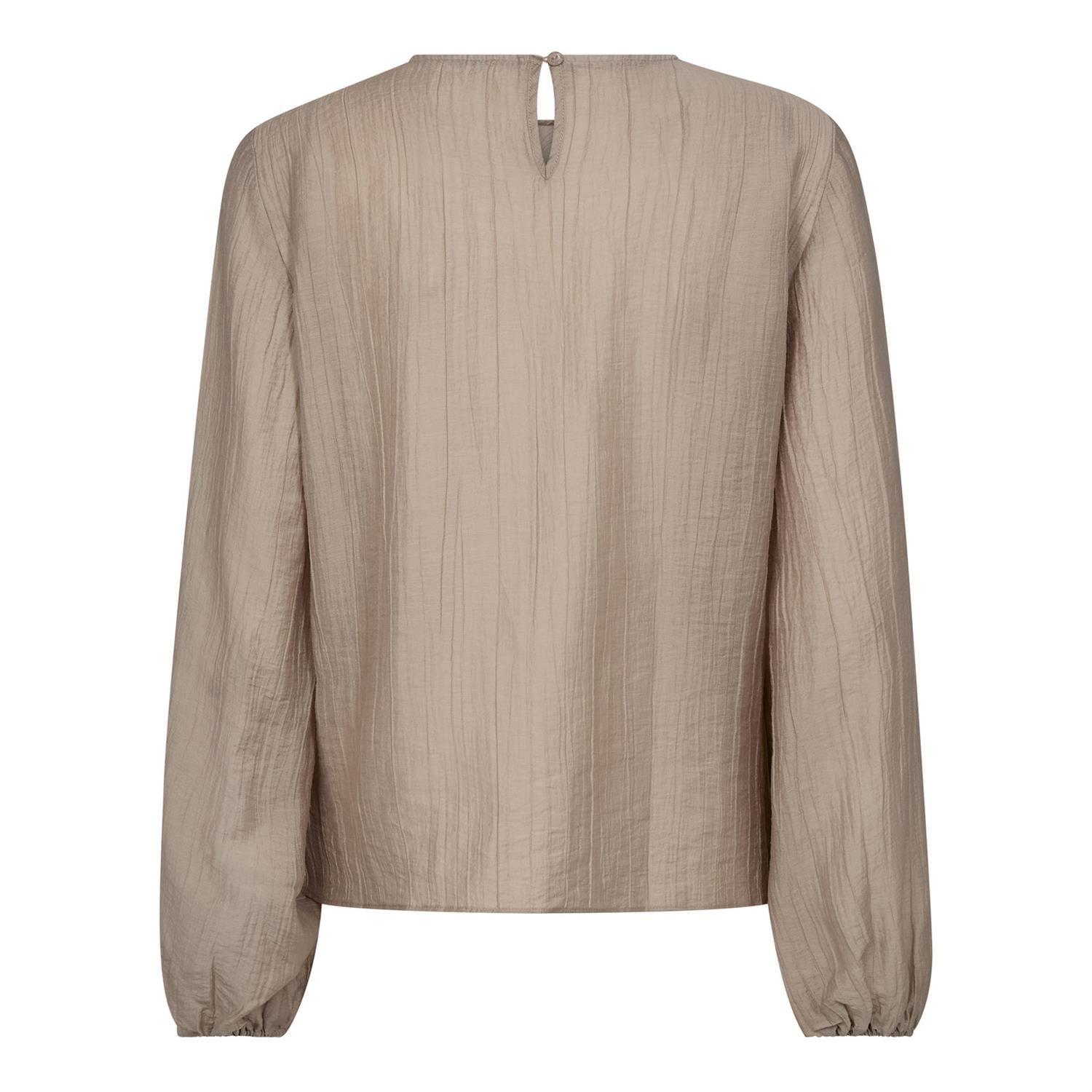 CO´ COUTURE Conny Drape Blouse Mink