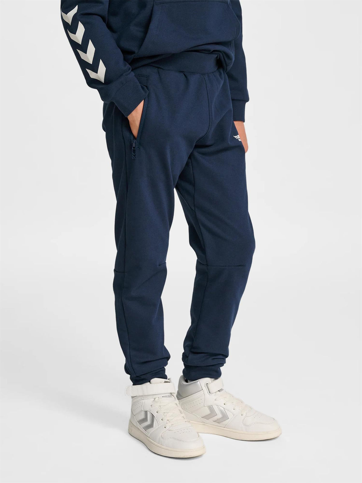 HUMMEL 4-10ÅR Regular Adj Waist Pants Jr Mørkeblå