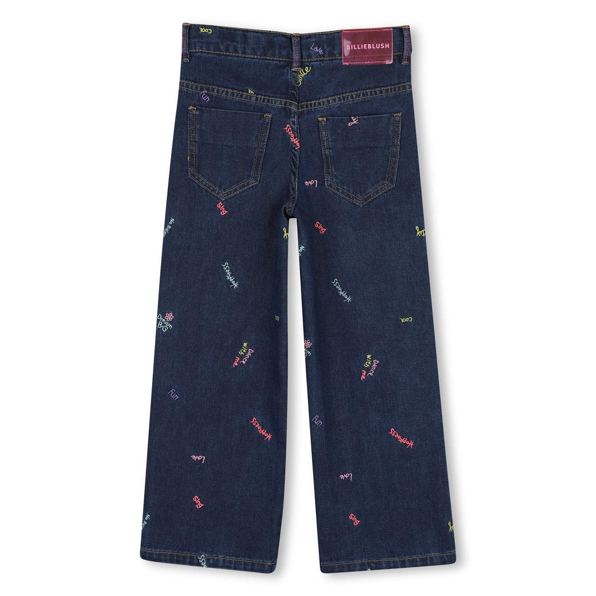 BILLIEBLUSH Jeans m/brodert skrift Denim