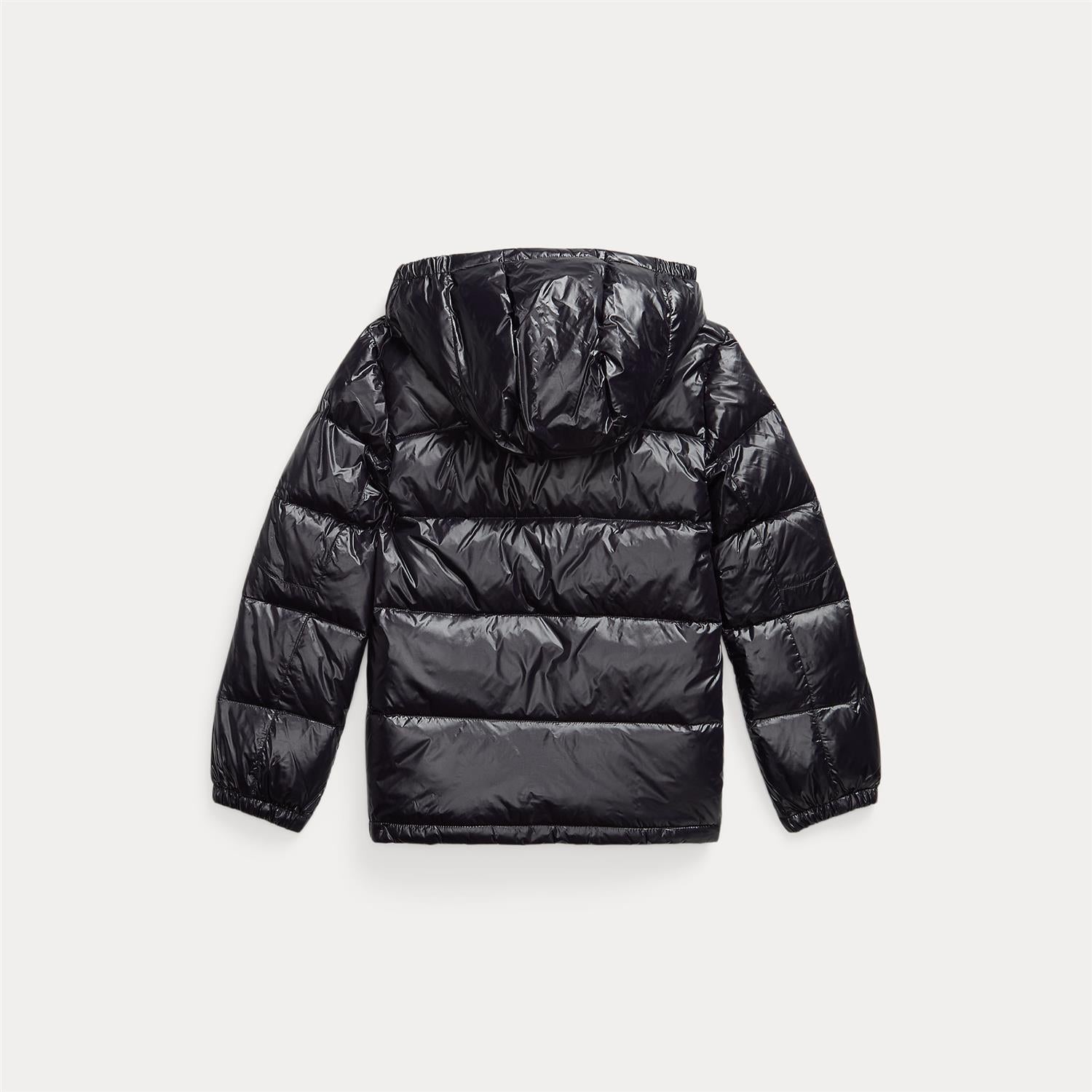 RALPH LAUREN 8-16År Ytterjakke m/hette,Glossed Svart