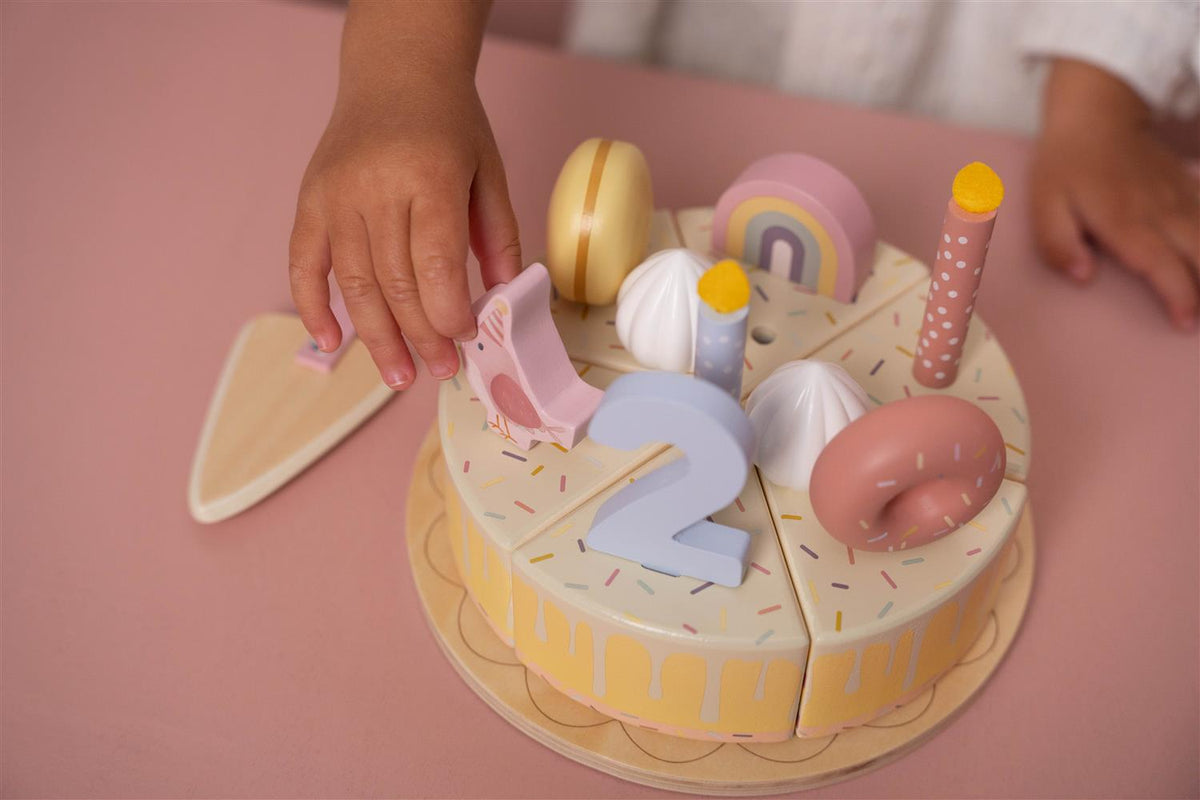 LITTLE DUTCH Bursdagskake,rosa