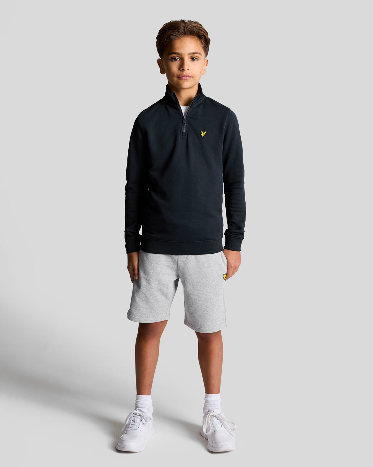 LYLE & SCOTT Quarter Zip Pullover Mørkeblå