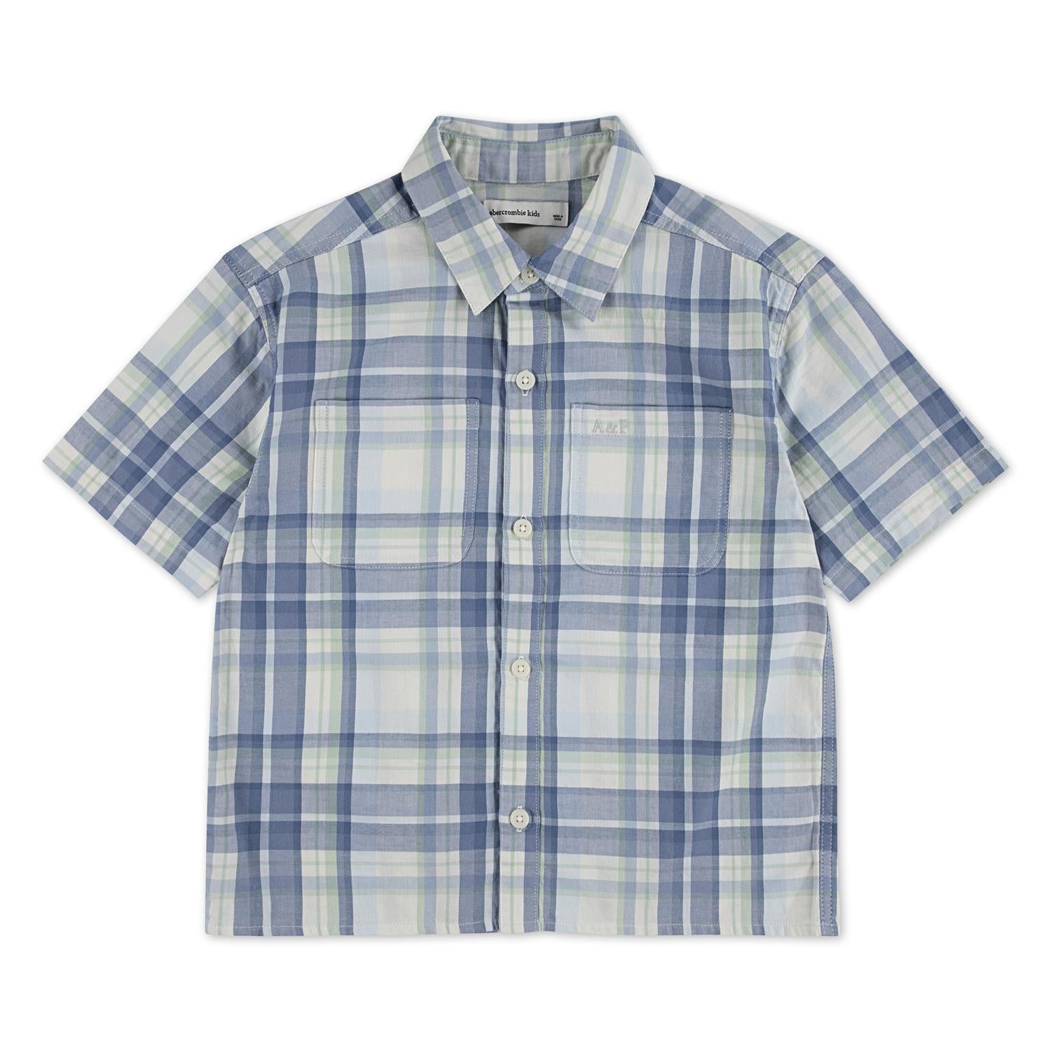 ABERCROMBIE & FITCH Rutet skjorte m/korte ermer - Farmor Ingvarda