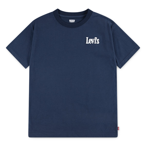 LEVIS 4-14ÅR T-skjorte m/ logo Mørkeblå - Farmor Ingvarda