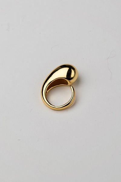BOW 19 Twin Drop Ring Gold