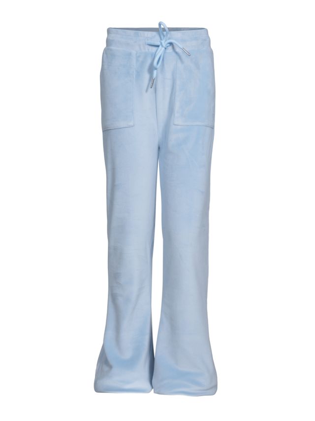 VILJE OG VE Hermine Bukse,Velour Lyseblå - Farmor Ingvarda