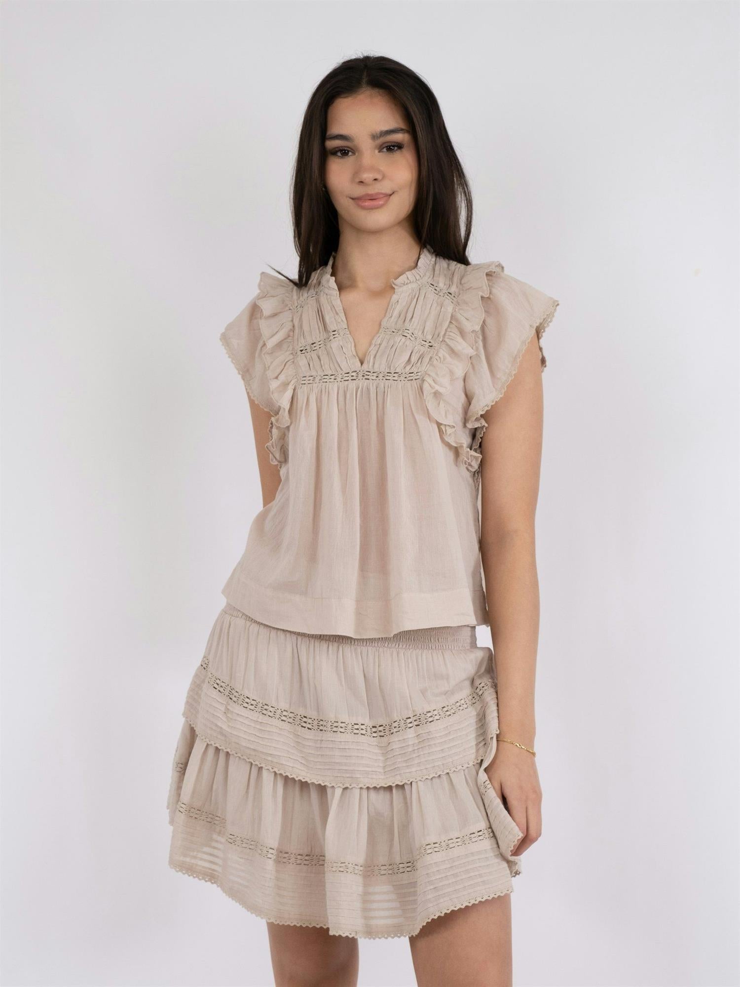 NEO NOIR Jayla Voile Top - Farmor Ingvarda