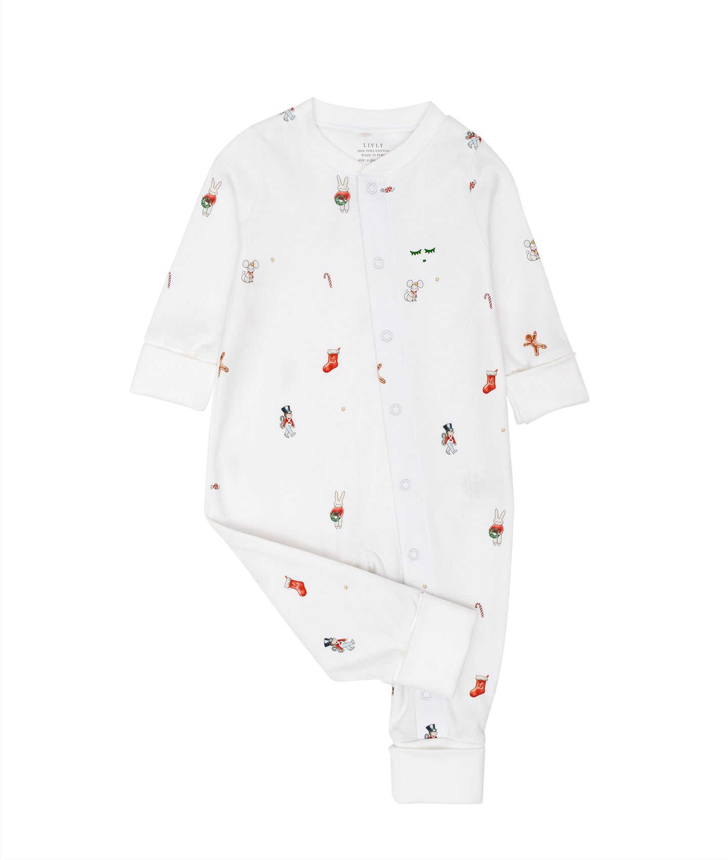 LIVLY Nutcracker Overall Hvit