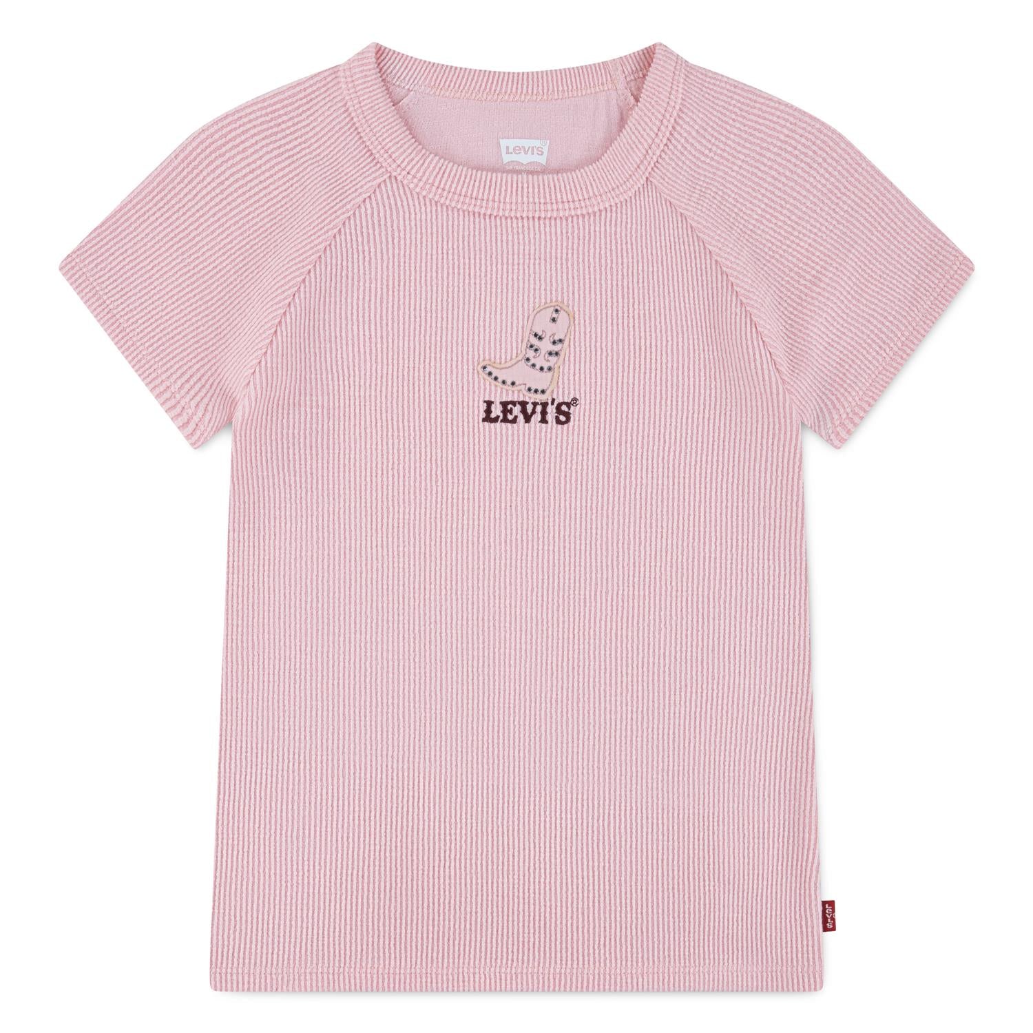 LEVIS T-skjorte Rib Rosa