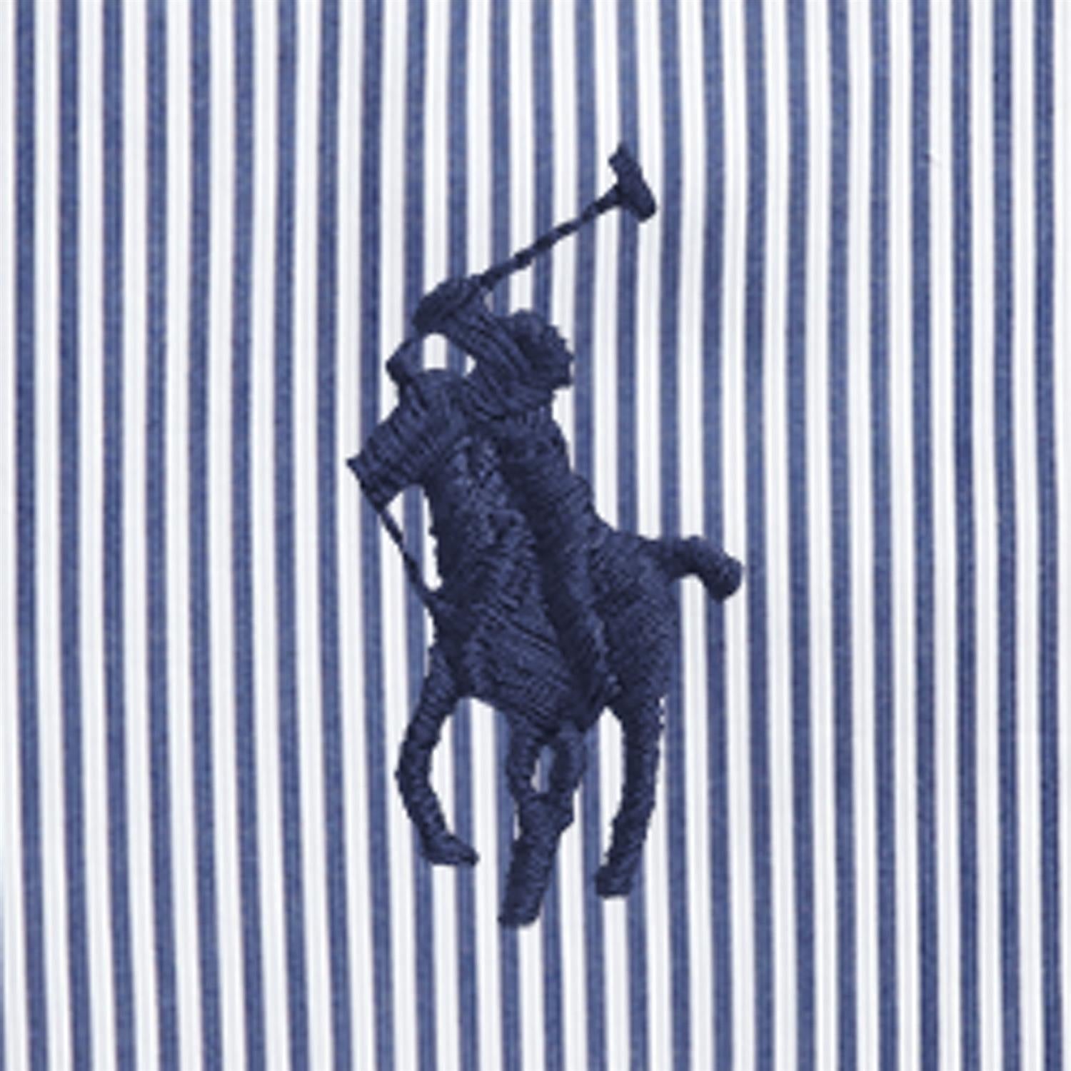 RALPH LAUREN 8-16År Striped Cotton Poplin Shirt,Teens Blå/Hvit