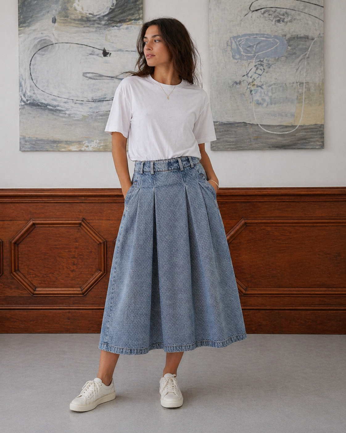 CO´ COUTURE Lova Anya Pleat Skirt - Farmor Ingvarda