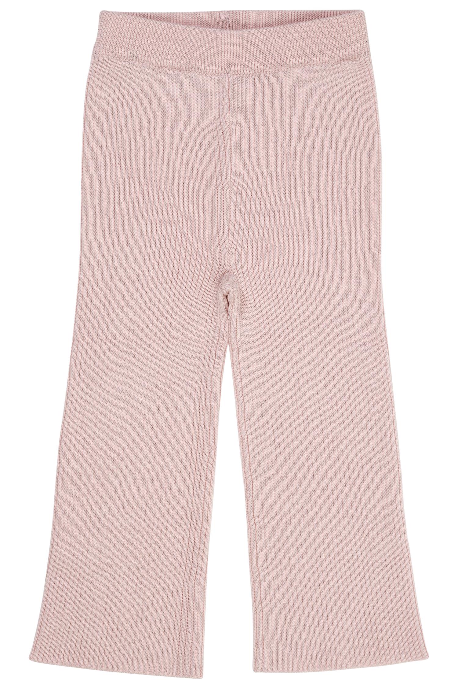 COPENHAGEN COLORS Merino Wide Rib Pants Dus Rosa