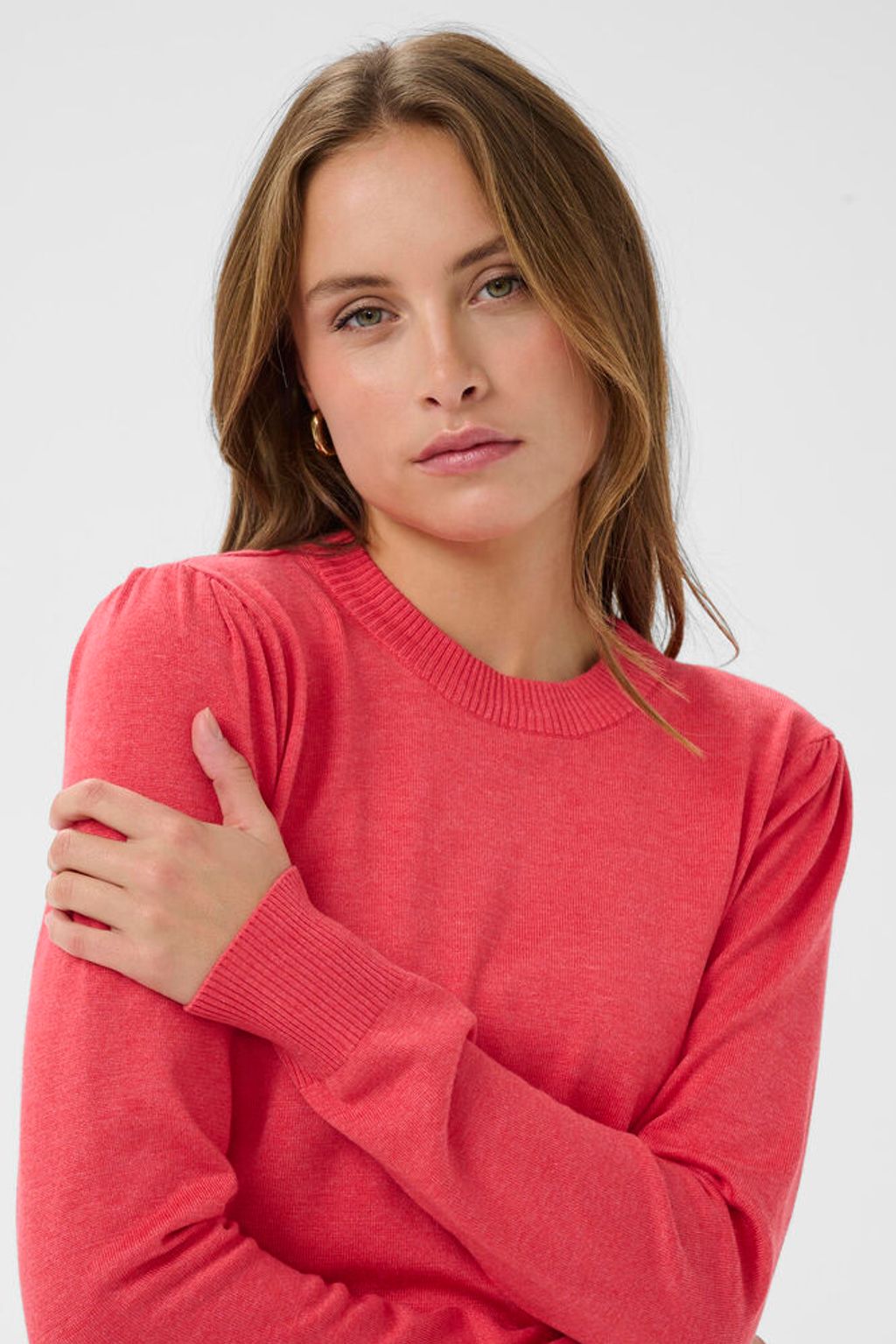 SAINT TROPEZ Mila Pullover Honeysuckle