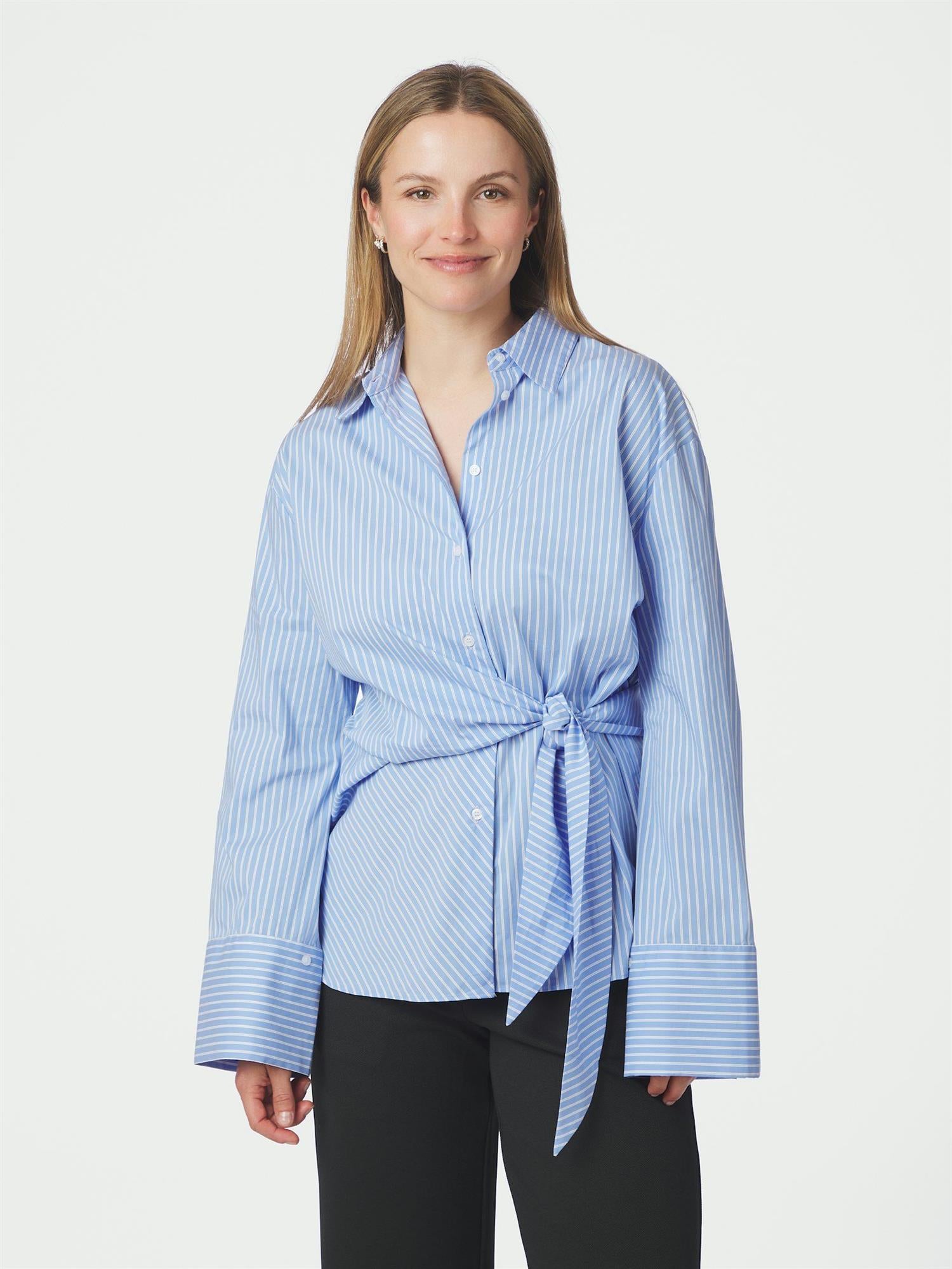 NEO NOIR Helisa Stripe Shirt