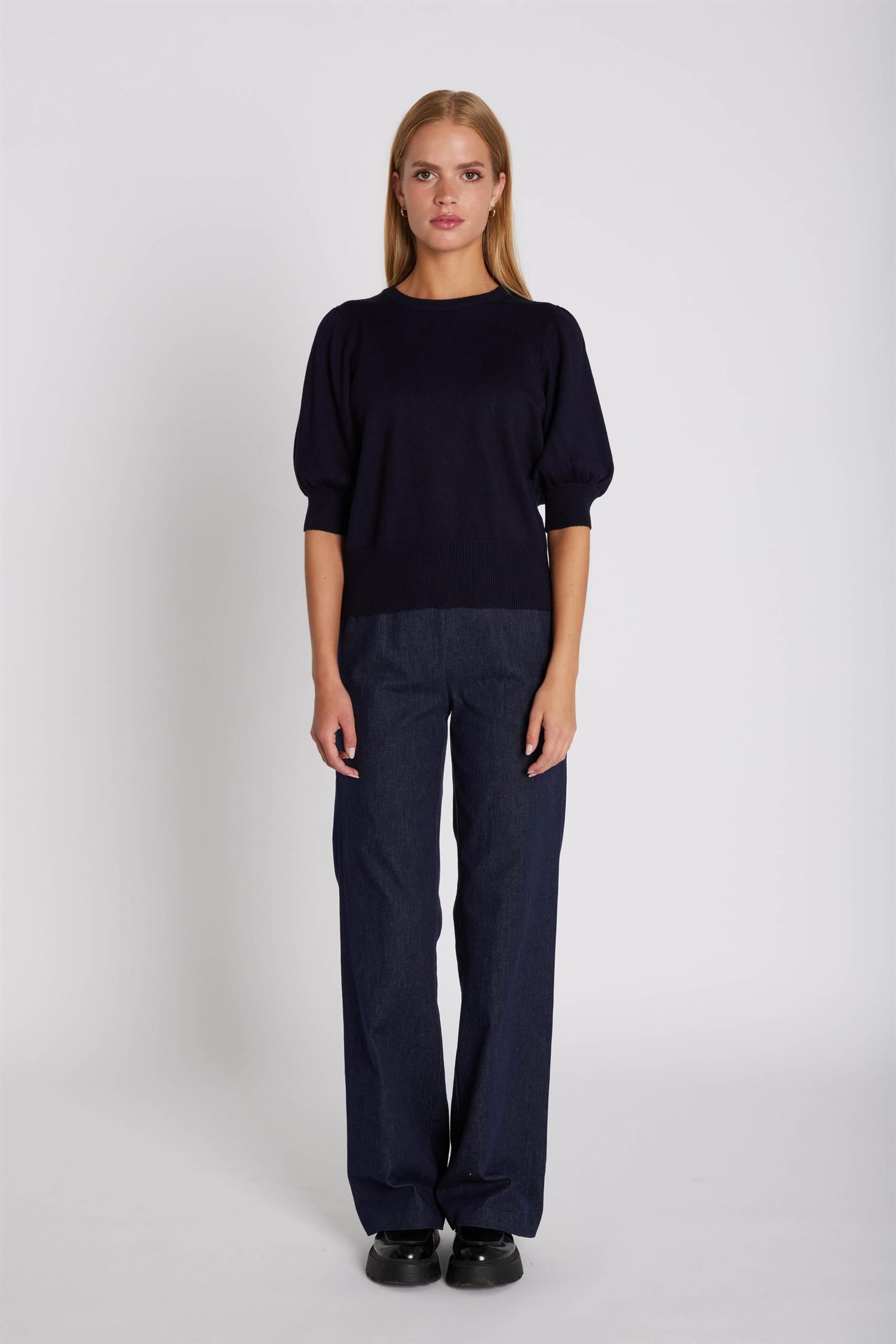 RUE de FEMME Olana Wide Pants Blue Denim