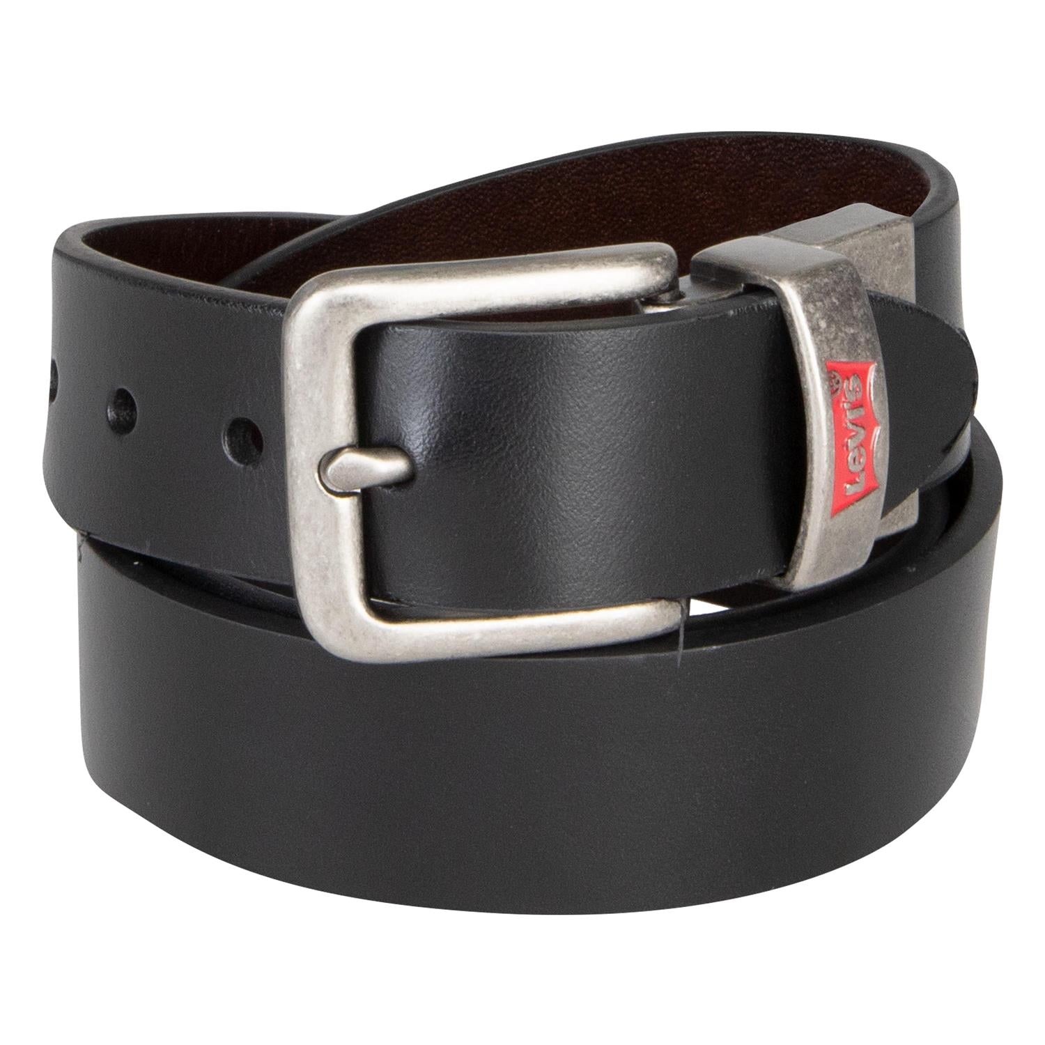 LEVIS Skinnbelte Svart/Brun