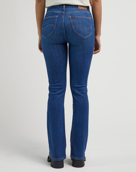 LEE Breese Boot Leg, Azure Wave Jeans Blå