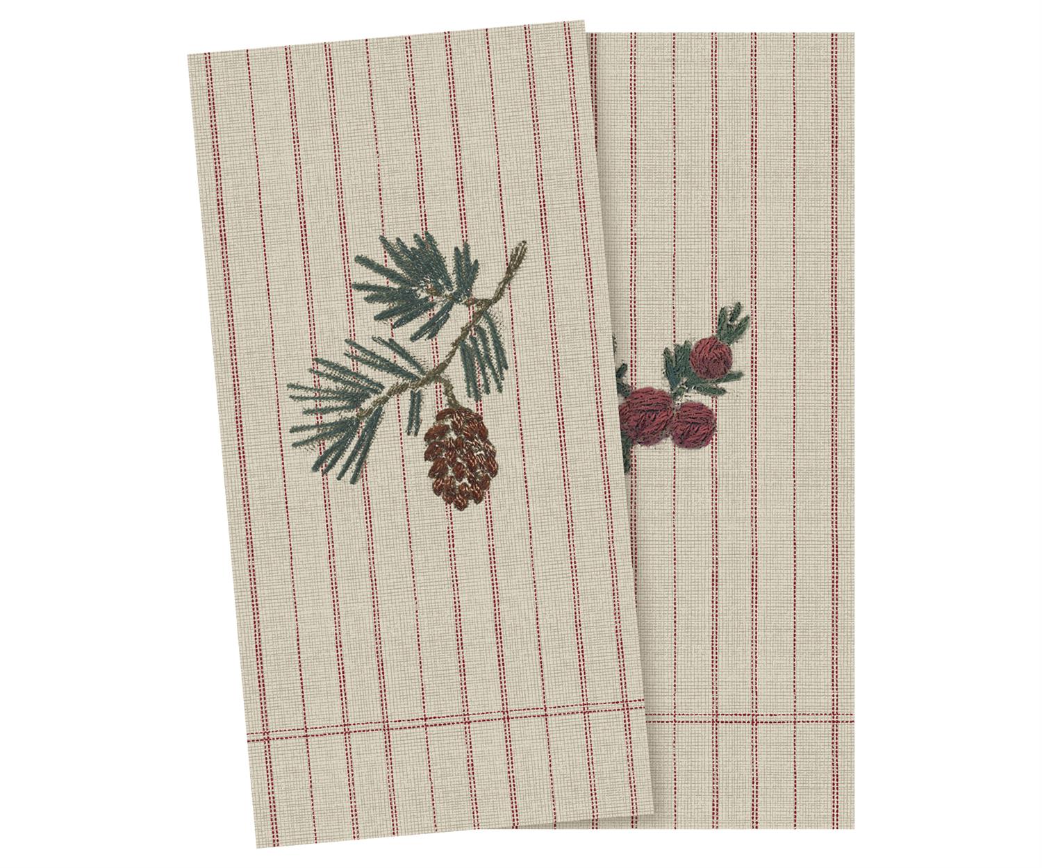 MAILEG Napkin,Brindille de noël,Small