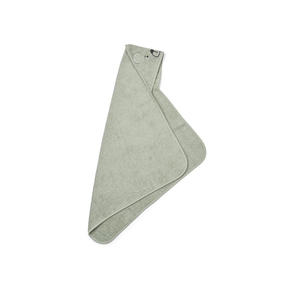 LIEWOOD Albert hooded towel,Bear Mintgrønn