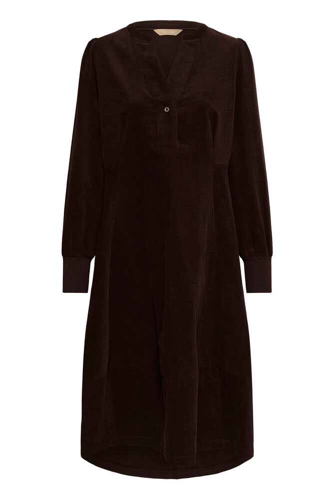 CULTURE Rhaena LS Dress Coffee