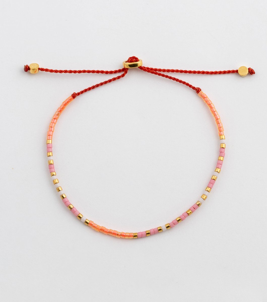 SYSTER P Code bracelet, Keep Going Rosa/Gull