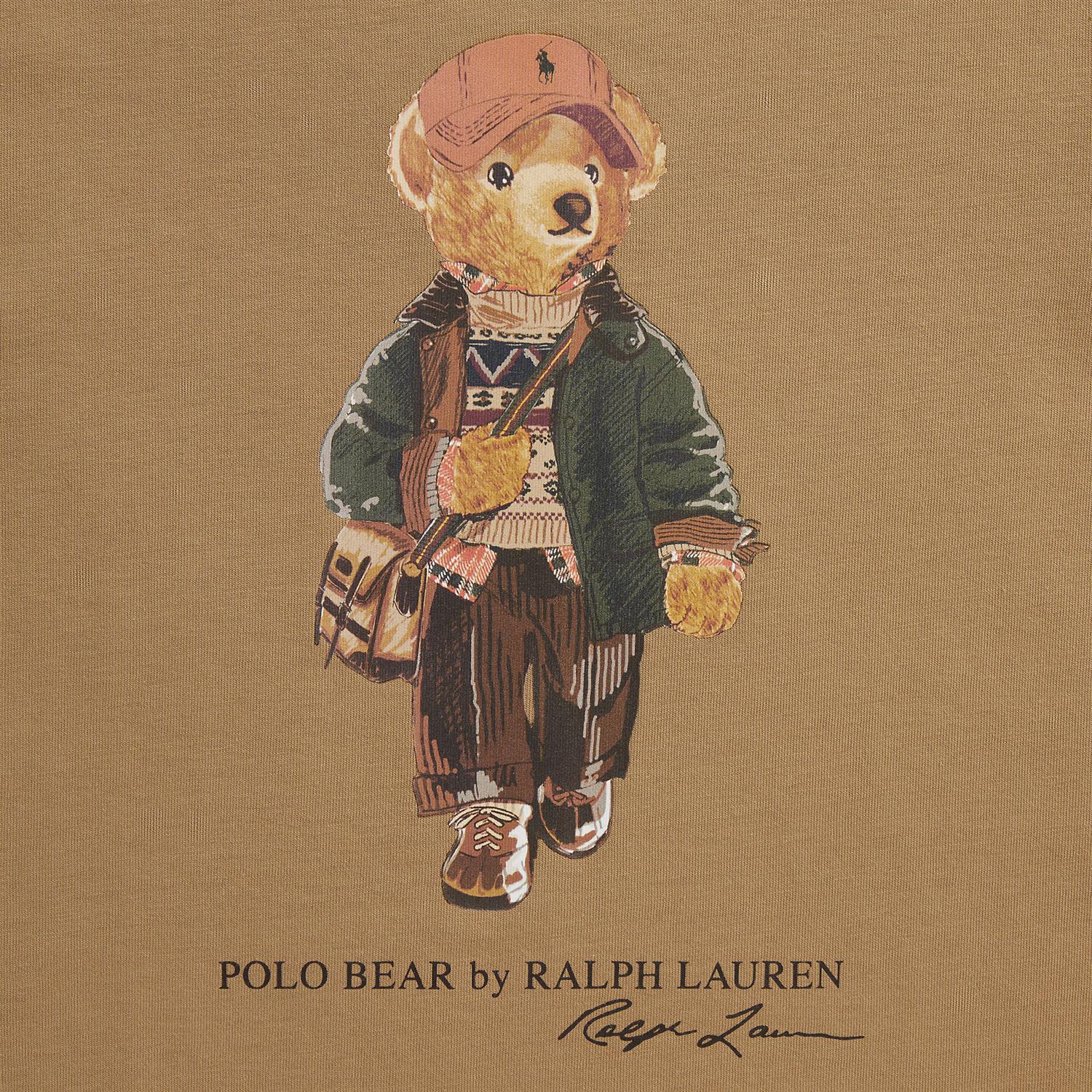 RALPH LAUREN 8-16År Polo Bear Longsleeve Camel