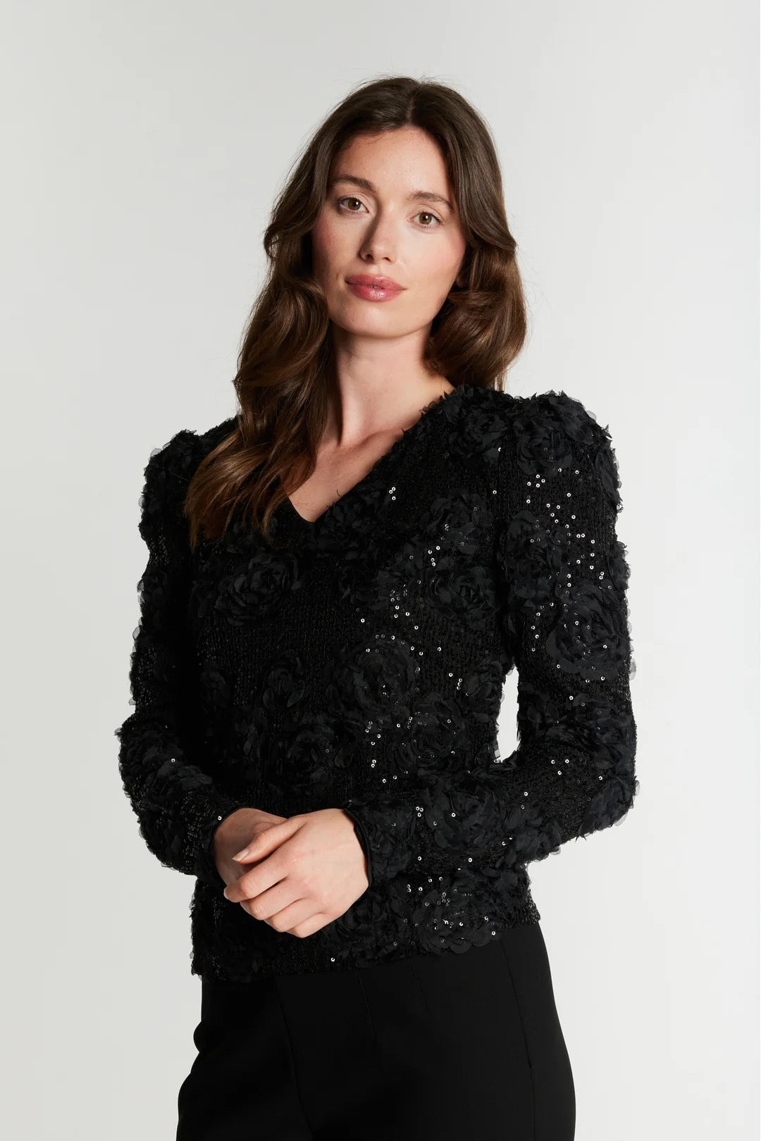 RUE de FEMME Edda Reversible Blouse Black