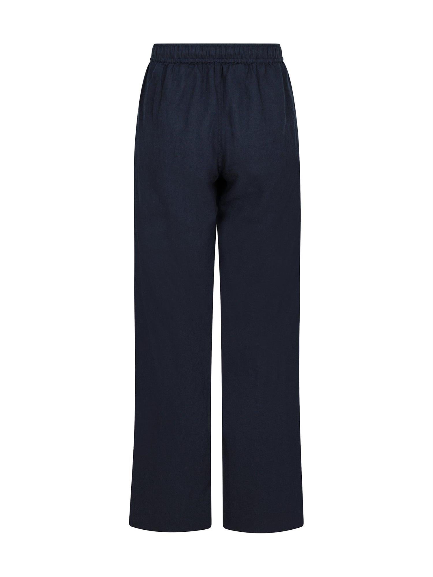 NEO NOIR Sonar Linen Pants Navy