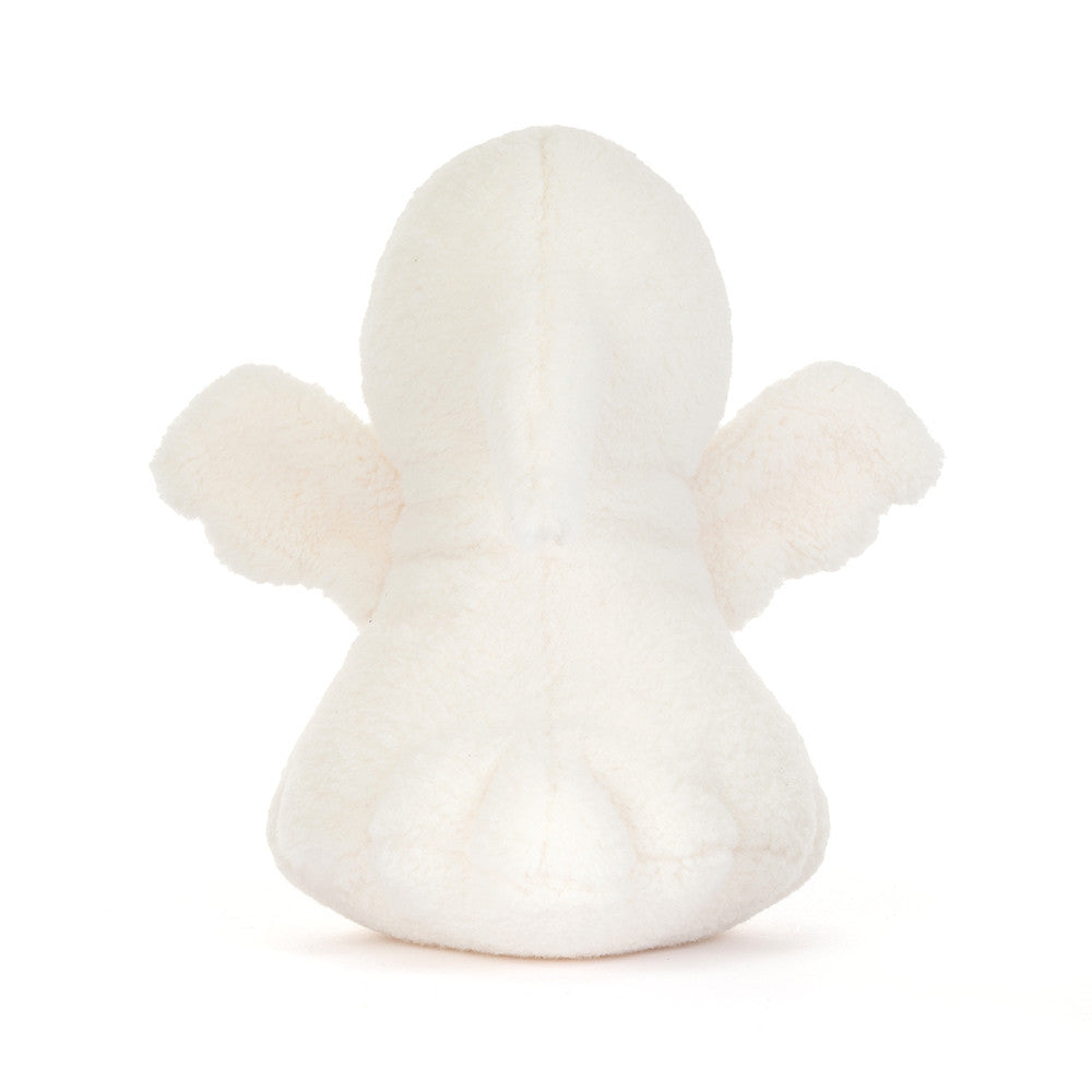 Sittende Jellycat Ghost Bob leketøysdukke på 19 cm, myk og søt spøkelsesfigur for barn.