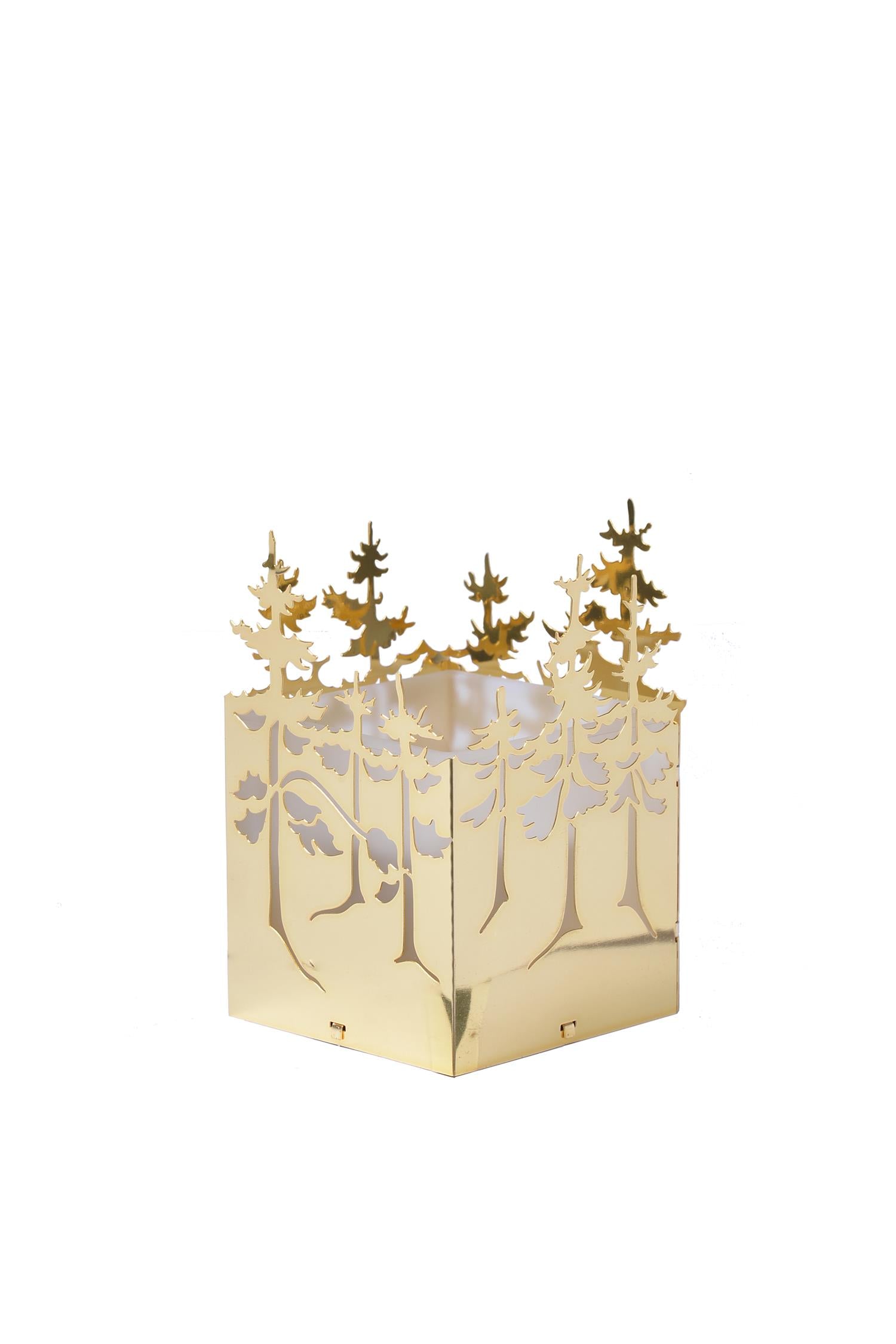 JETTE FRÖLICH Lysholder,Vinterskog Gull