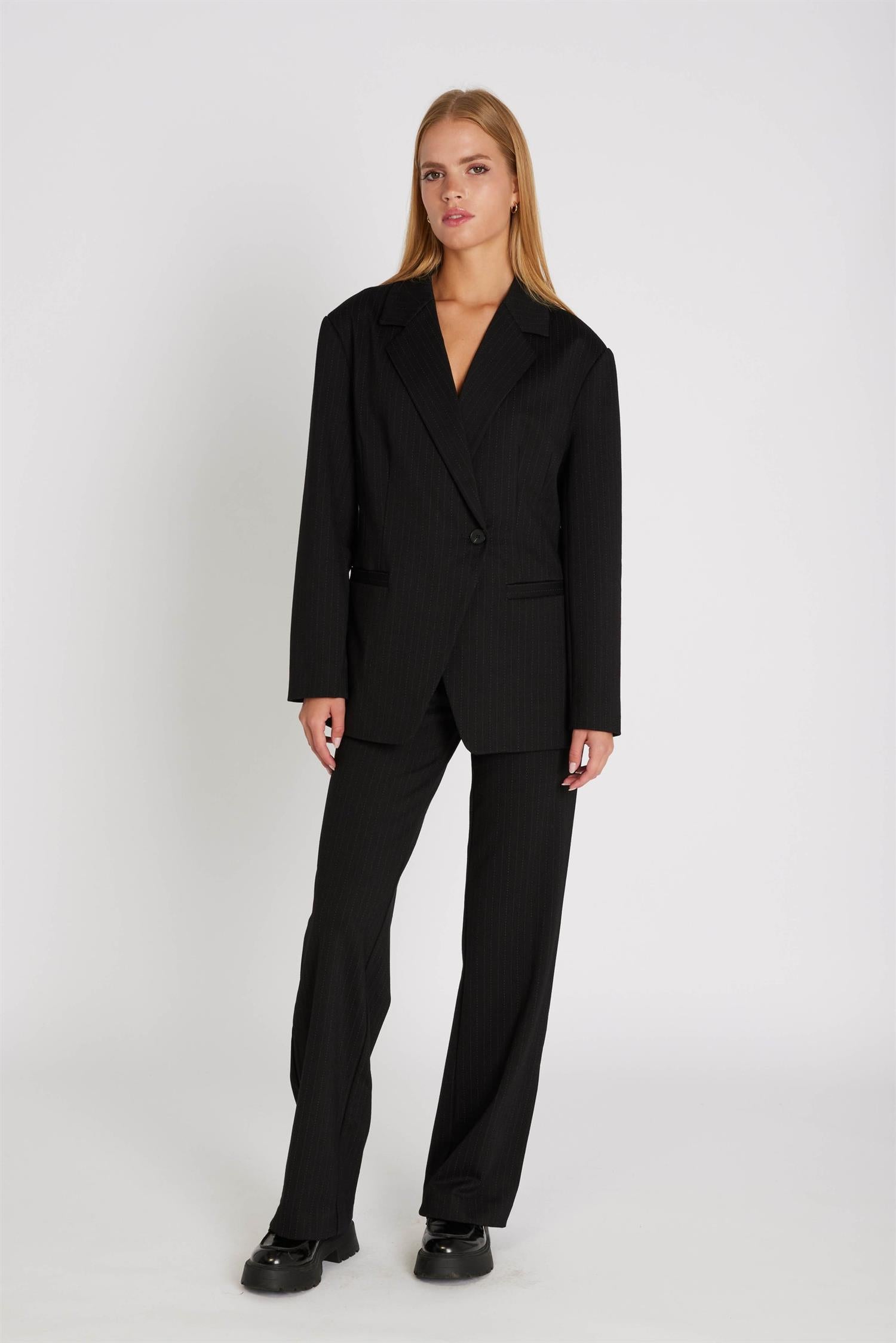 RUE de FEMME Olana Wide Pants Pinstripe