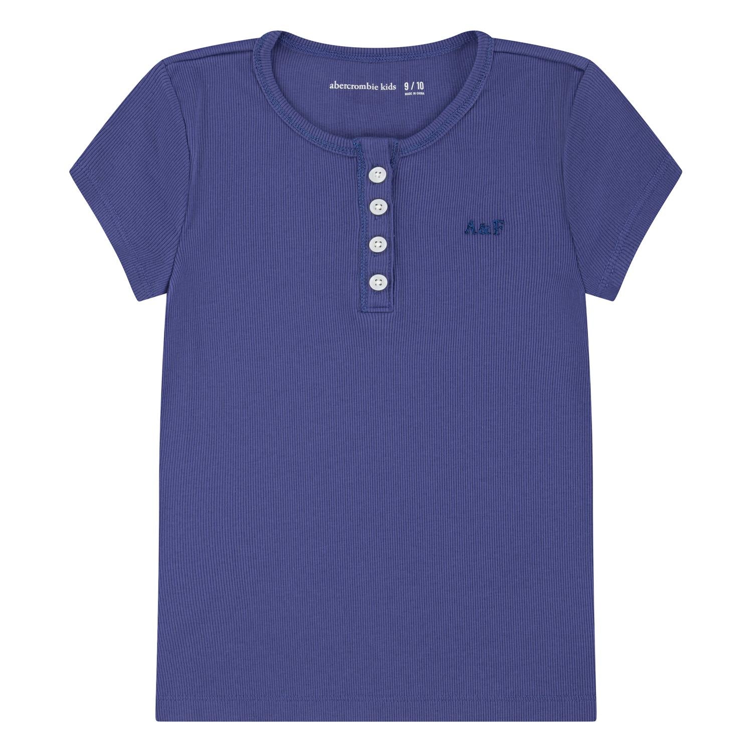 ABERCROMBIE & FITCH Rib Topp Blålilla - Farmor Ingvarda