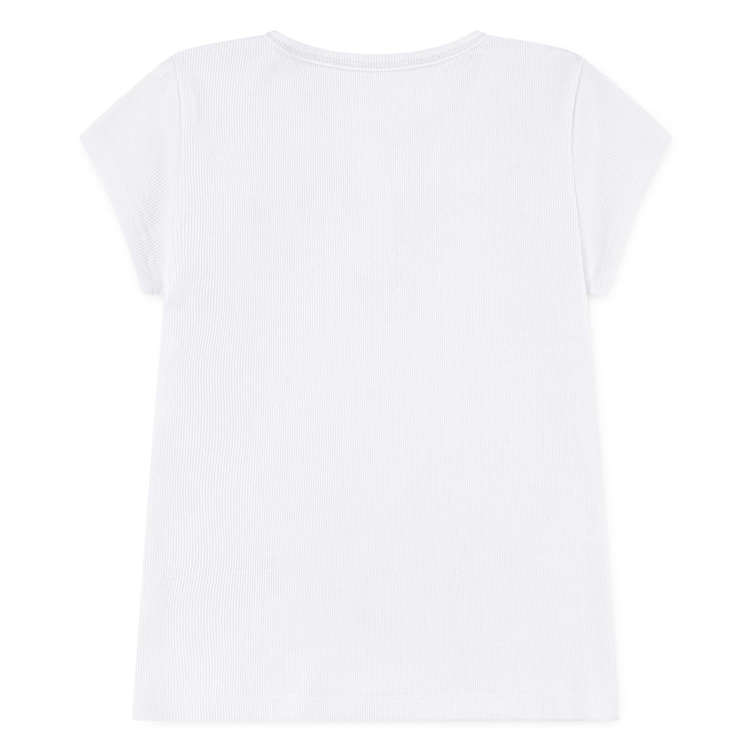 ABERCROMBIE & FITCH Rib Topp Hvit - Farmor Ingvarda
