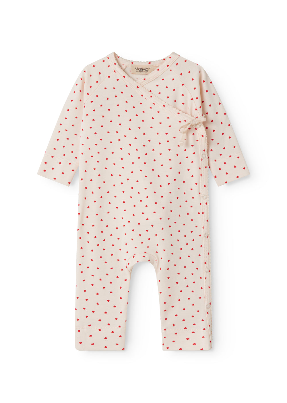 MARMAR COPENHAGEN 0-3ÅR Rula Babydress u/fot,Hearts,Newborn - Farmor Ingvarda