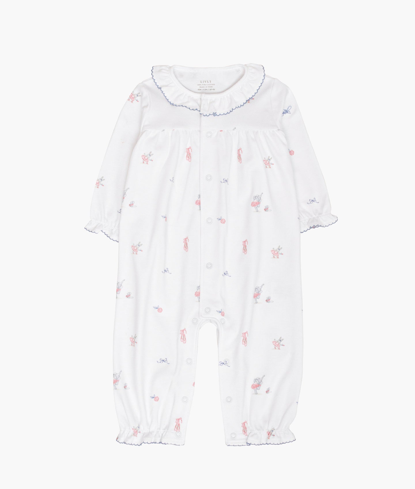 LIVLY Ballerina Gia Overall Hvit/Rosa