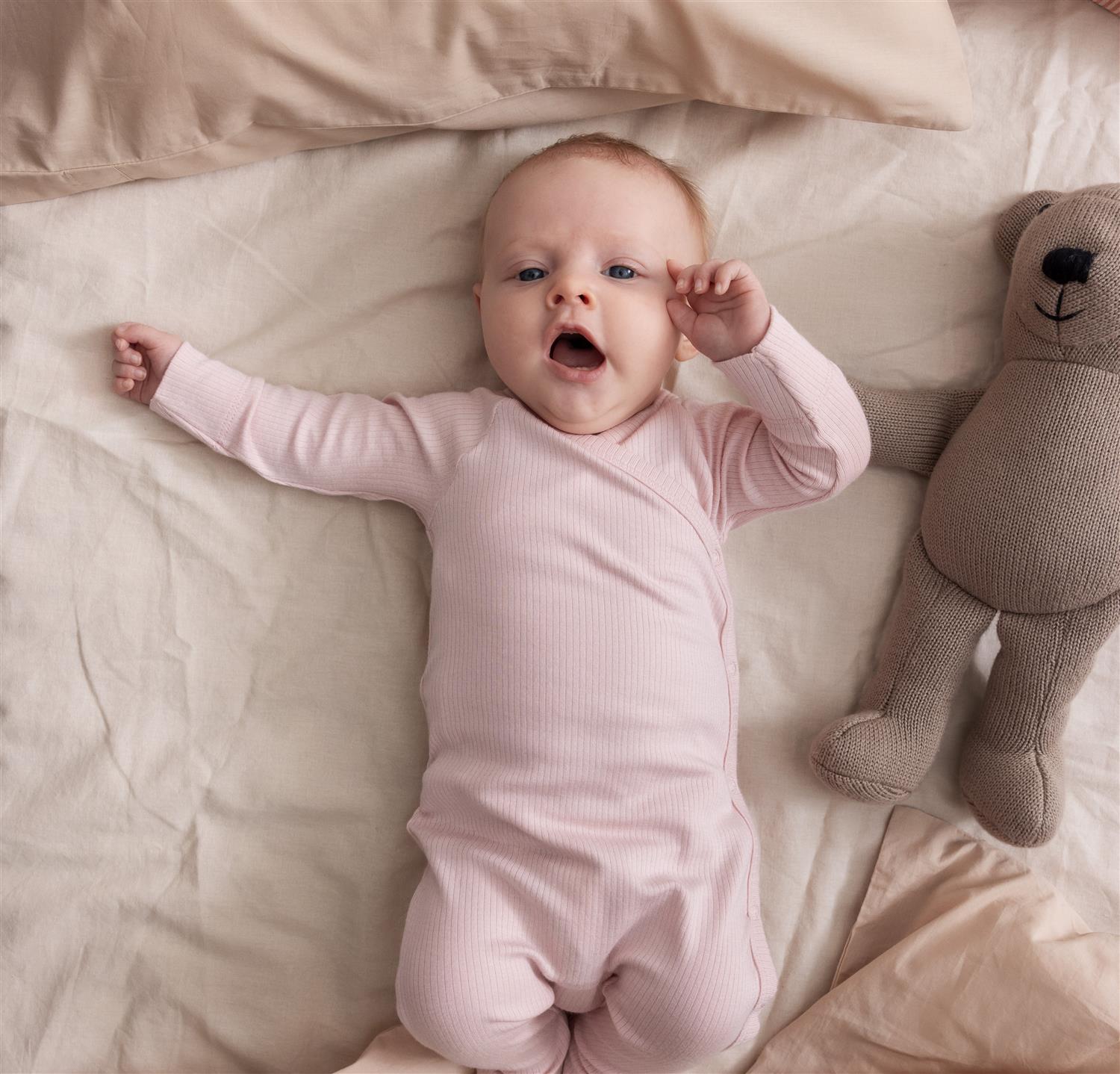 MARMAR COPENHAGEN Rulo heldress u/fot Micromodal,Newborn Dus Rosa