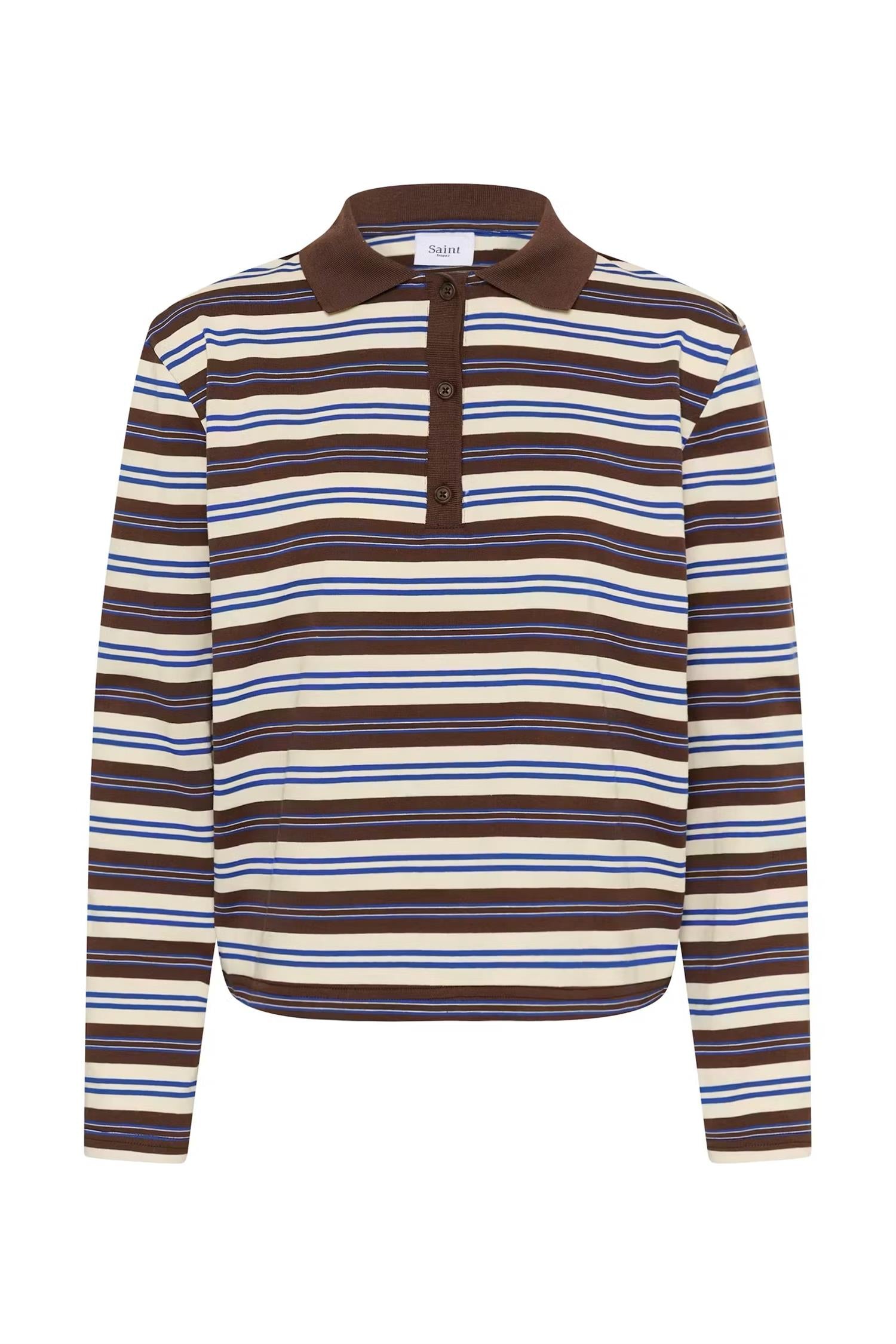 SAINT TROPEZ Taty LS Polo Shirt