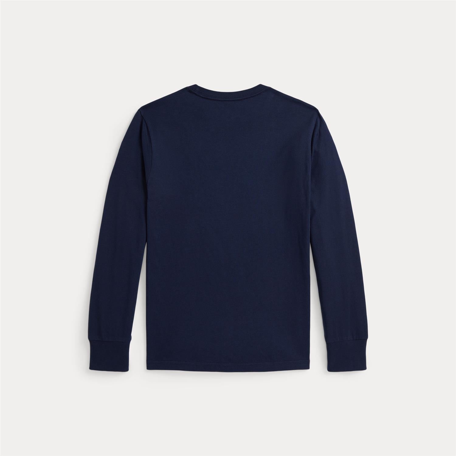RALPH LAUREN 8-16År Polo Bear LS T-shirt Mørkeblå