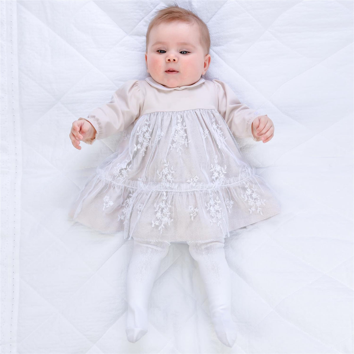 EMILE ET ROSE Molly,Kjole m/tyll,Beige