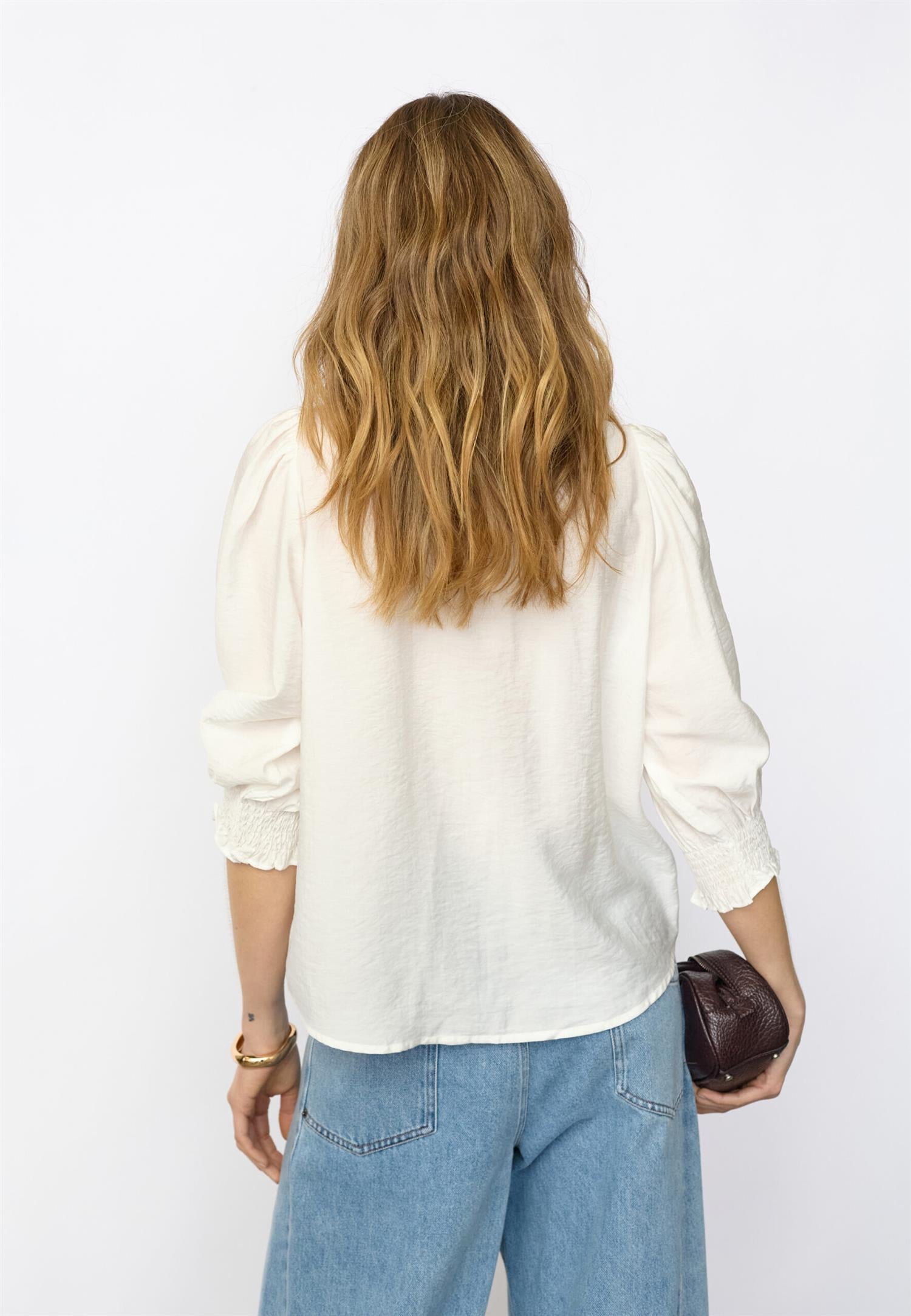CO´ COUTURE Callum Lace Puff V-Shirt