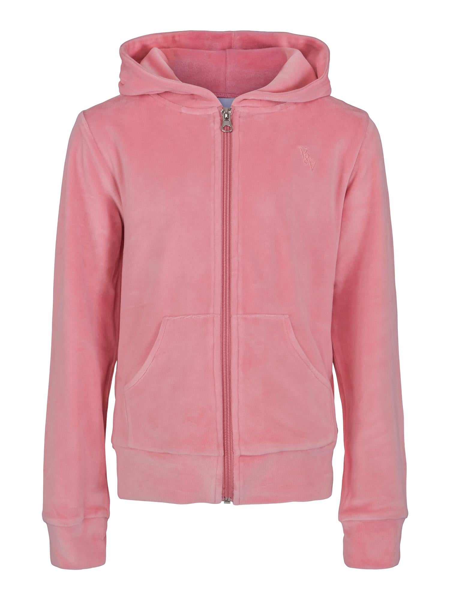 VILJE OG VE Hermine Velour Jacket Korall
