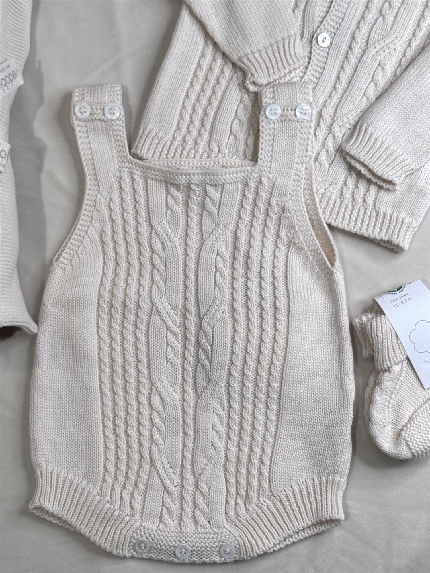 WEDOBLE Strikket Seleshorts Beige - Farmor Ingvarda