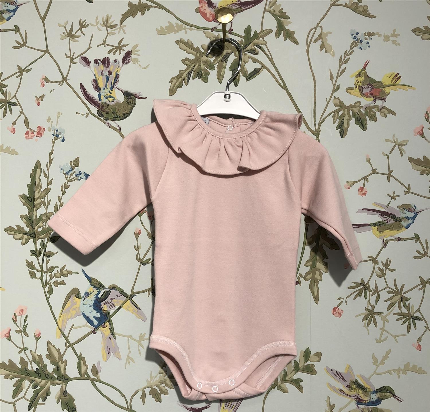 BABIDU 1117 Body m/rysjekrage Gammelrosa - Farmor Ingvarda