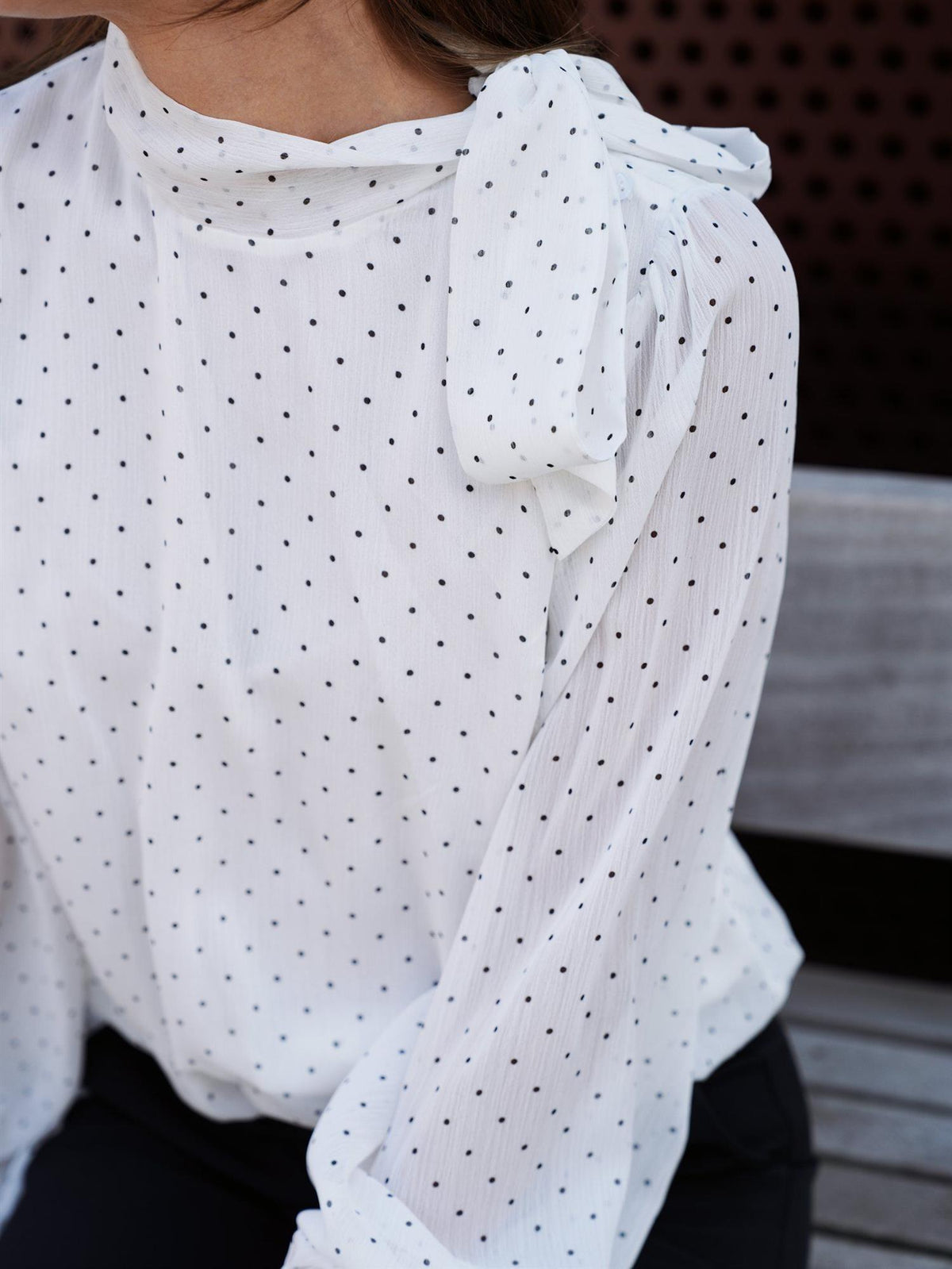 NEO NOIR Dorellie Dot Blouse