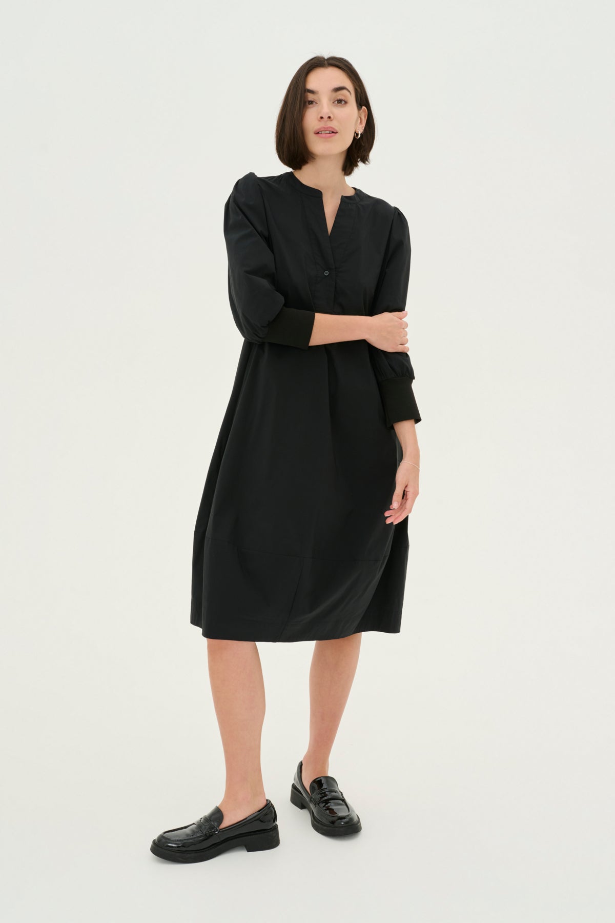 CULTURE Antoinett 3/4 sleeve Dress Black