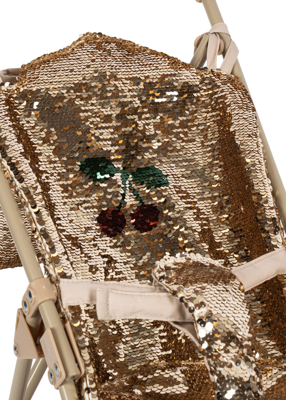 KONGES SLØJD Sparkly Doll Stroller,Gull