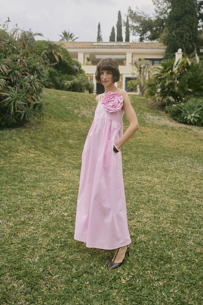 CULTURE Malue Antoinett Strap Dress Pink